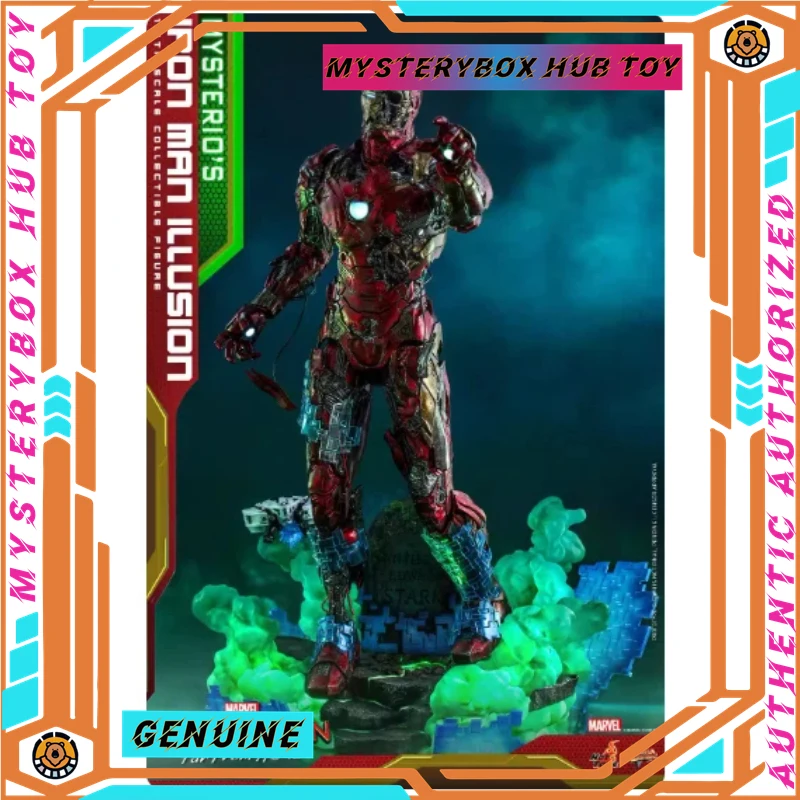 

In Stock Hot Toys Mysterio'S Iron Man Illusion 1/6 Scale Spider-Man Far From Home Zombie Action Figure Mms580 Collectible Model