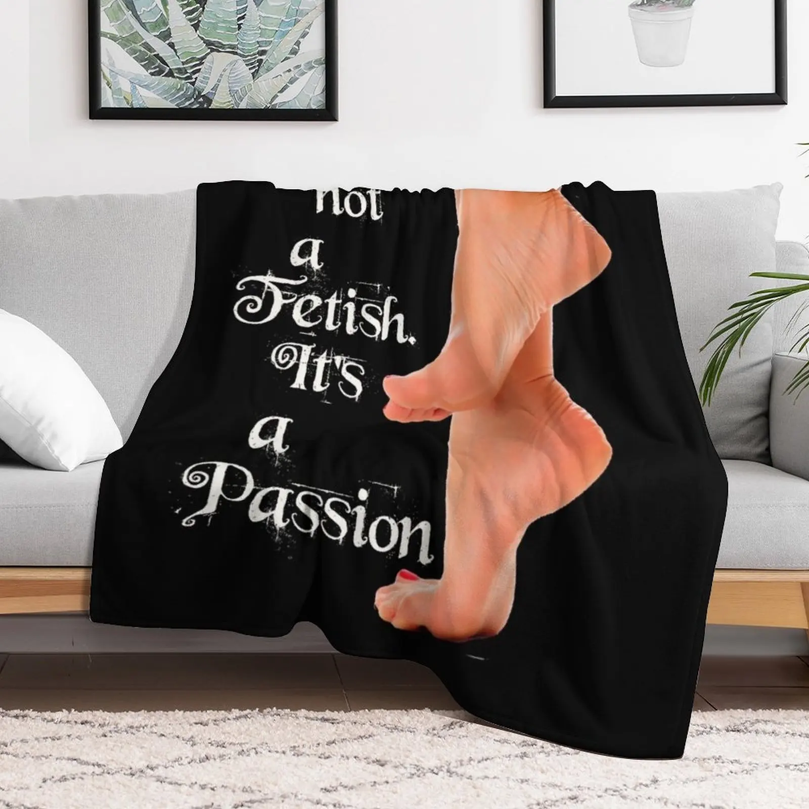 Fetish foot lovers Throw Blanket