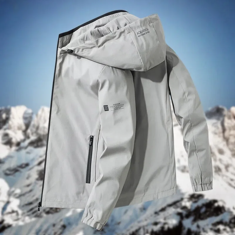 

Короткая тонкая повседневная удобная тонкая куртка, новая весенне-осенняя мужская верхняя кепка, свободное модное молодежное простое пальто