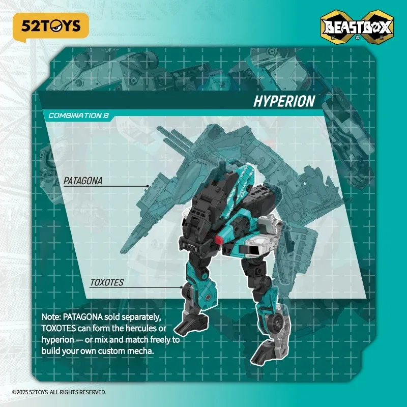 52TOYS InfinityBox IB-14 TOXOTES, Deformation Robot, Converting in Mecha and Cube, Action Figure, Collectible Gift Kids Toys