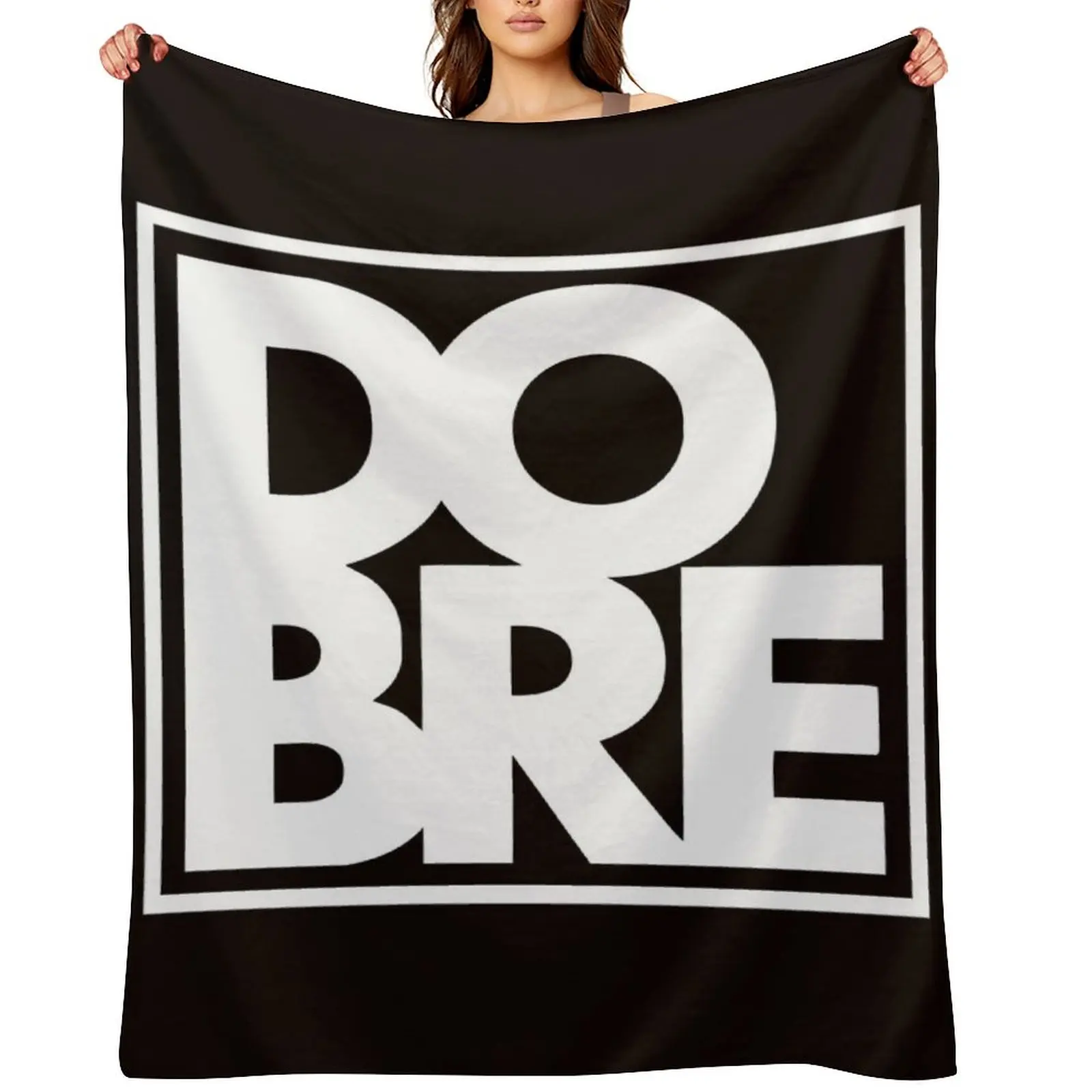 Kids Dobre Brothers White Logo Throw Blanket Comforter Thermals For Travel Custom valentine gift ideas Soft Plaid Blankets