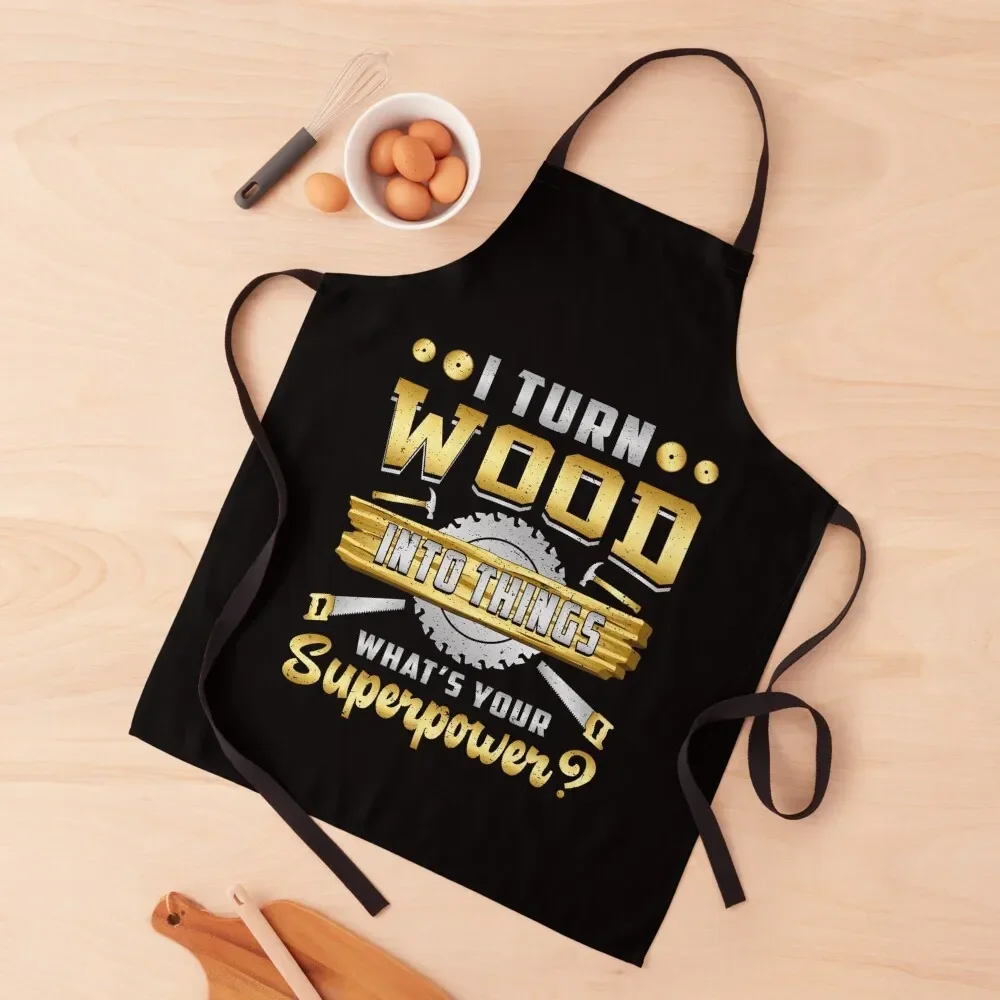 

Woodworker Woodworking Carpenter Wood Gift Idea Apron Dress Kitchen For Man Apron