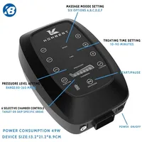 6 Chambers Rechargeable Normatec Air Compression Recovery Boots Massage Foot Leg Therapy System Massager Device