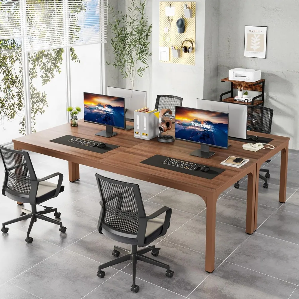 78.7 Inches Extra Long Computer Desk 2 Person Desk, Double Long Desk, Workstaion for Home Office