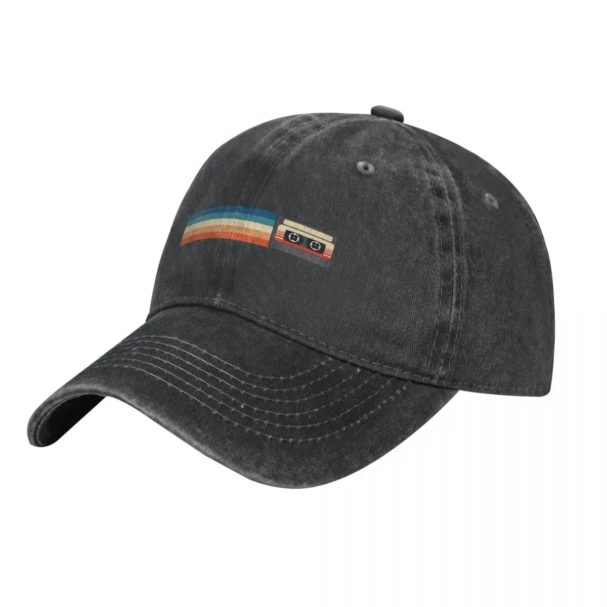 Cassette Vintage Stripe Cap Cowboy Hat streetwear Hat beach boy child hat Women's