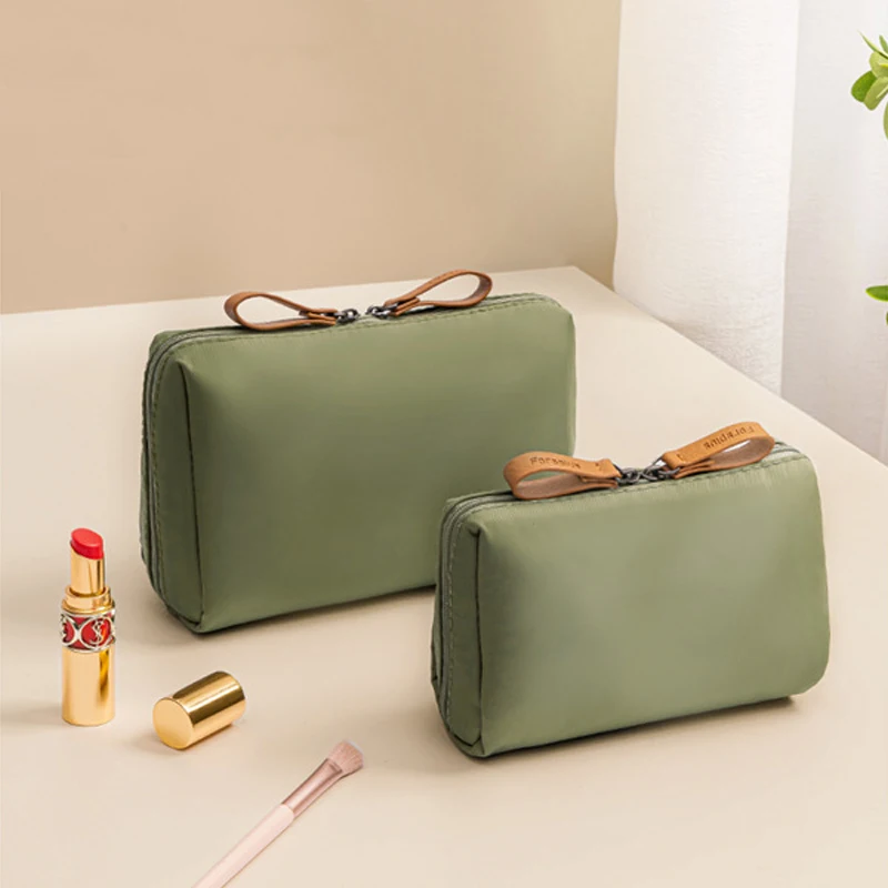 Nylon Cosmetic Bag Women Durable Makeup Bag Case Toiletries Storage Pouch Travel Make Up Organizer Waterproof Beauty Bags