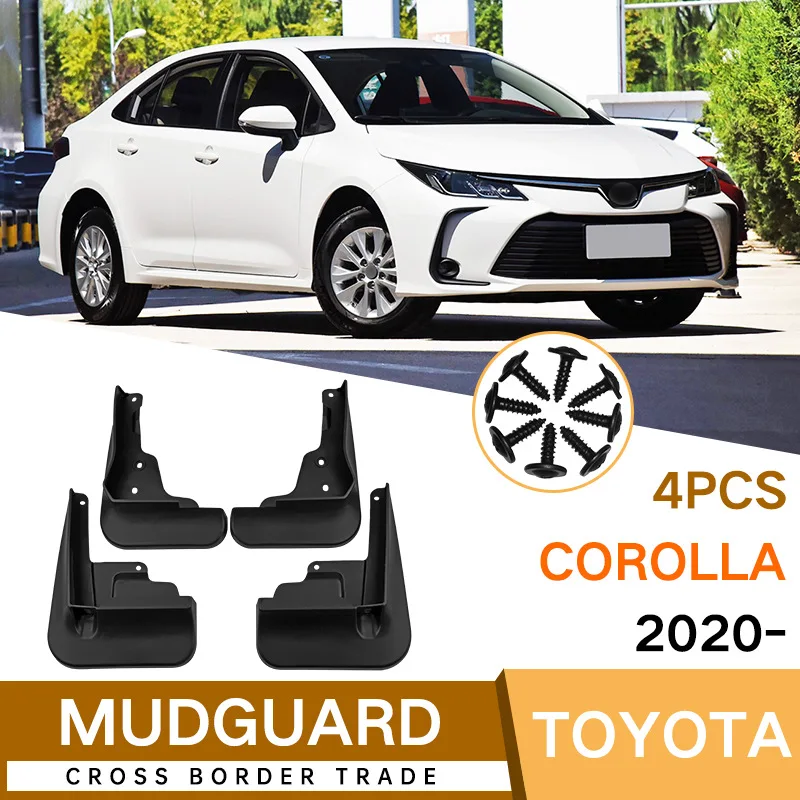 

For Toyota Corolla 2020-2023 black car mudguard Reduce dust Resist tire dirt car accessories tools