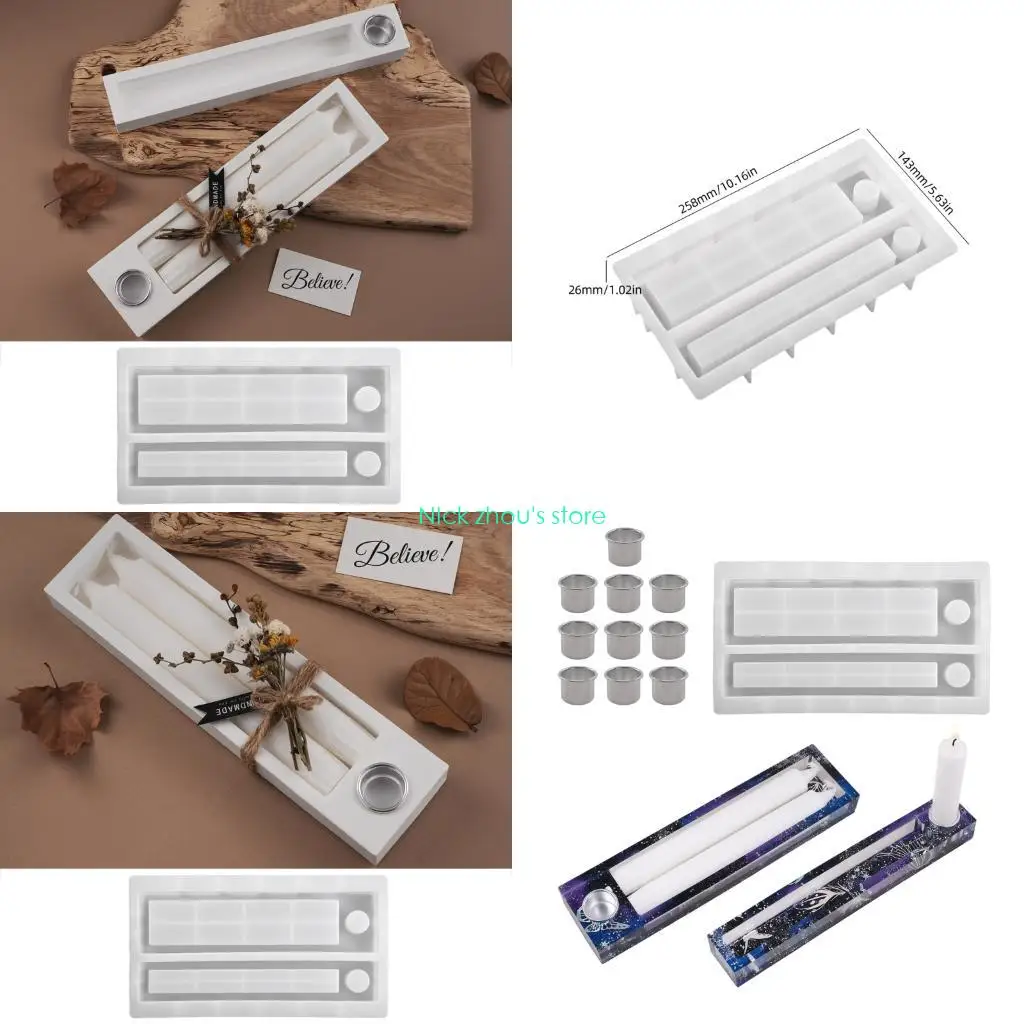 

E15E многоразовая силиконовая форма для рукоделия для полимерной штукатурки, контейнеры для свечей, изготовление ювелирных для