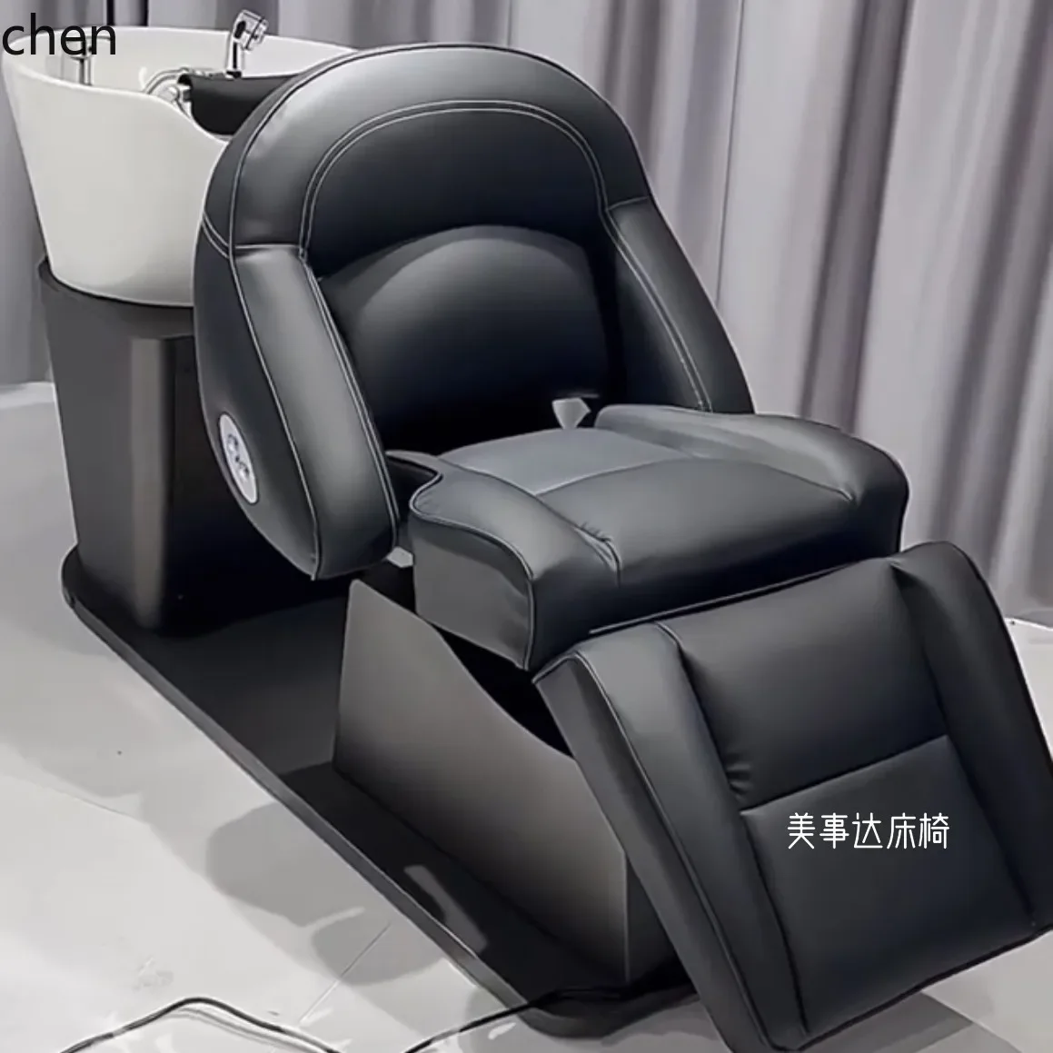 D3- special electric rotating lift barber shop multi-functional hairdressing flush bed semi-full lying dual-purpose