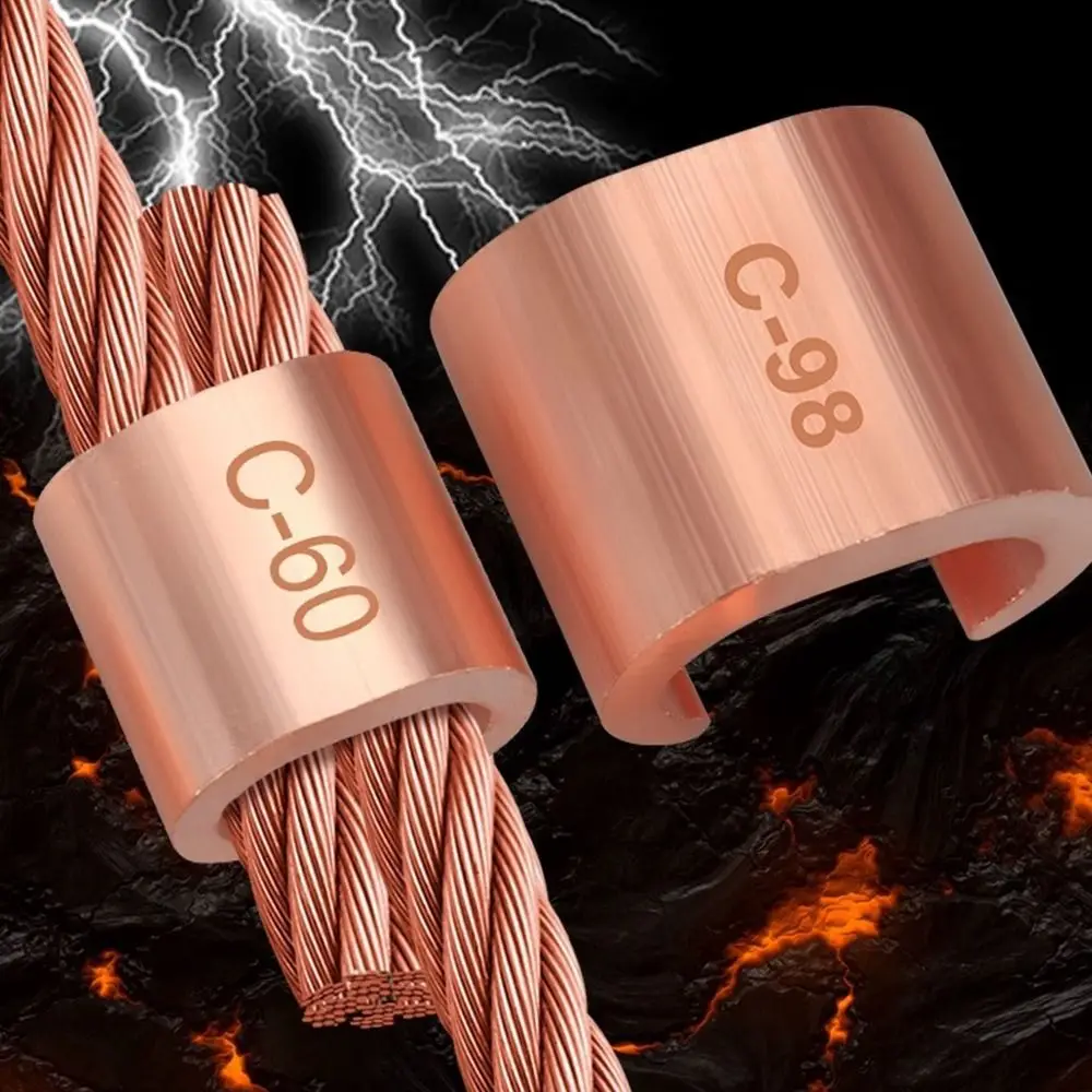 C Type Clip Buckle C Type Copper Wire Clip Copper Wire Connector Wire Copper C-shaped Clamp Branch Connection Terminal Clamp