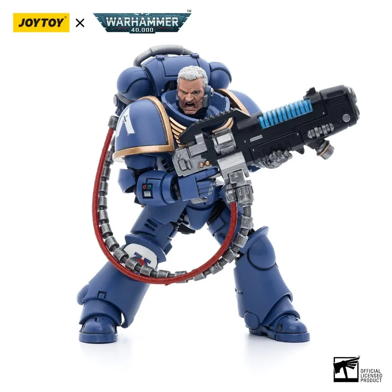 JOYTOY Warhammer 40k Action Figure 1/18 Ultramarines Hellblasters Sergeant Ulaxes Brother Paxor Anime Militaire Model Speelgoed Gift