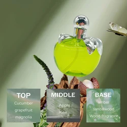 Mela verde 3,4 once, Eau de Toilette da donna - Pompelmo delicato, rosa, nota ambra - Femminile e subtilito - 3,4 fl oz