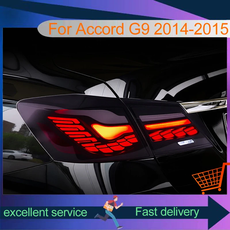 

Car Accessories Lamps For Honda Accord G9 G9.5 2014-2015 Tail Lights LED for Vehicles DRL Taillight Reverse Refit Auto Tools