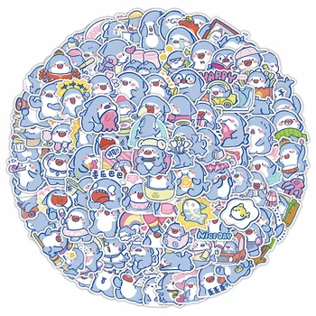 10/30/60PCS 귀여운 상어 스티커 만화 MEME 스티커 방수 DIY 노트북 전화 가방 자동차 낙서 데칼 어린이 장난감 도매