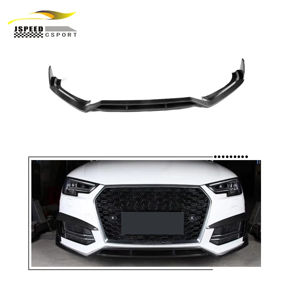 

Suitable for Audi A4 B9 SLINE S4 sedan 4-door 2018 JC carbon fiber front spoiler (suitable for: S4)