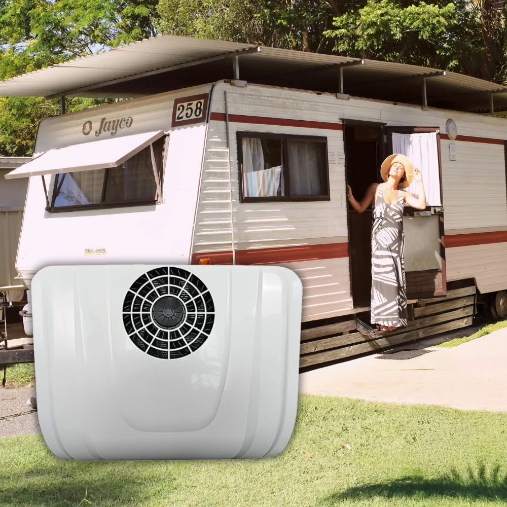 

Custom Colors 2100W Cooling Capacity 12V RV Air Conditioner for Trucks/Motorhomes R134a Refrigerant 32.5kg