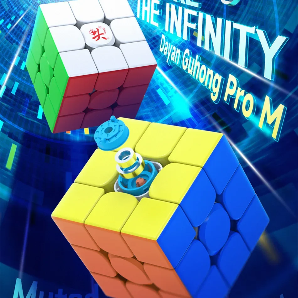 

DaYan GuHong Pro M Maglev 3x3 Magic Cube PROM Magnetic Spring Magic Cube Puzzle Toys For Children Kids Gift Toy