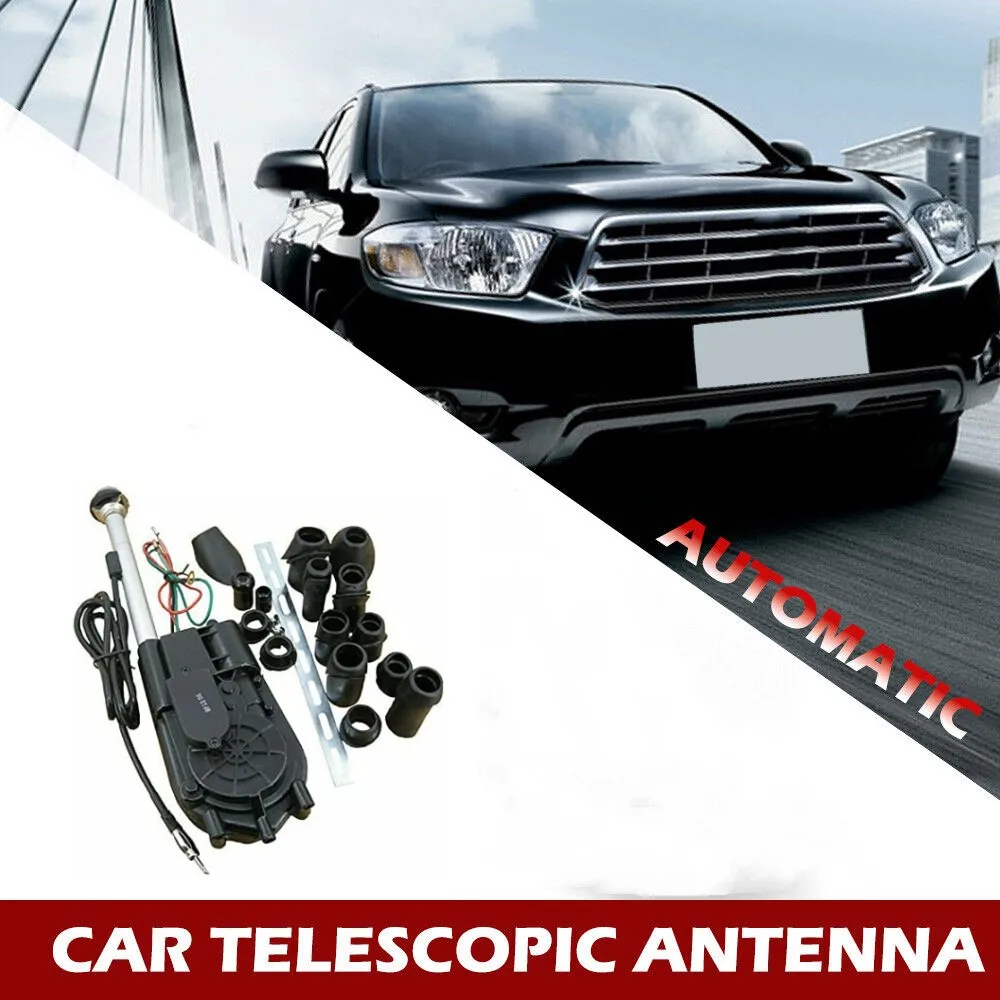 Universal Car Auto SUV AM FM Radio Electric Power Automatic Antenna Aerial Kit 12V Exterior Vehicle Aerials Pro Auto Replacement