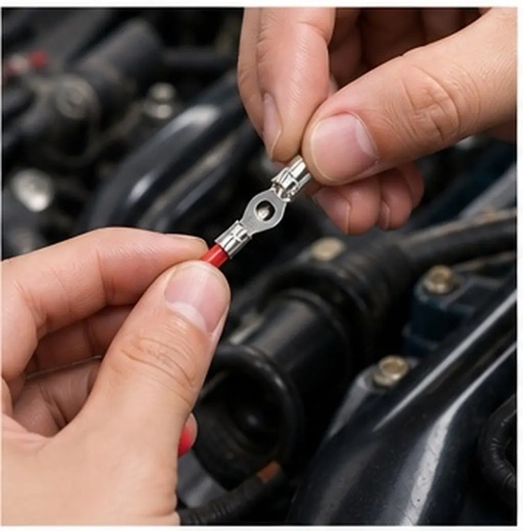 150Pcs Non Insulated Wire Connector Mechanical Lug Terminal For Auto Electricians Terminals Tinned Annular Connectors