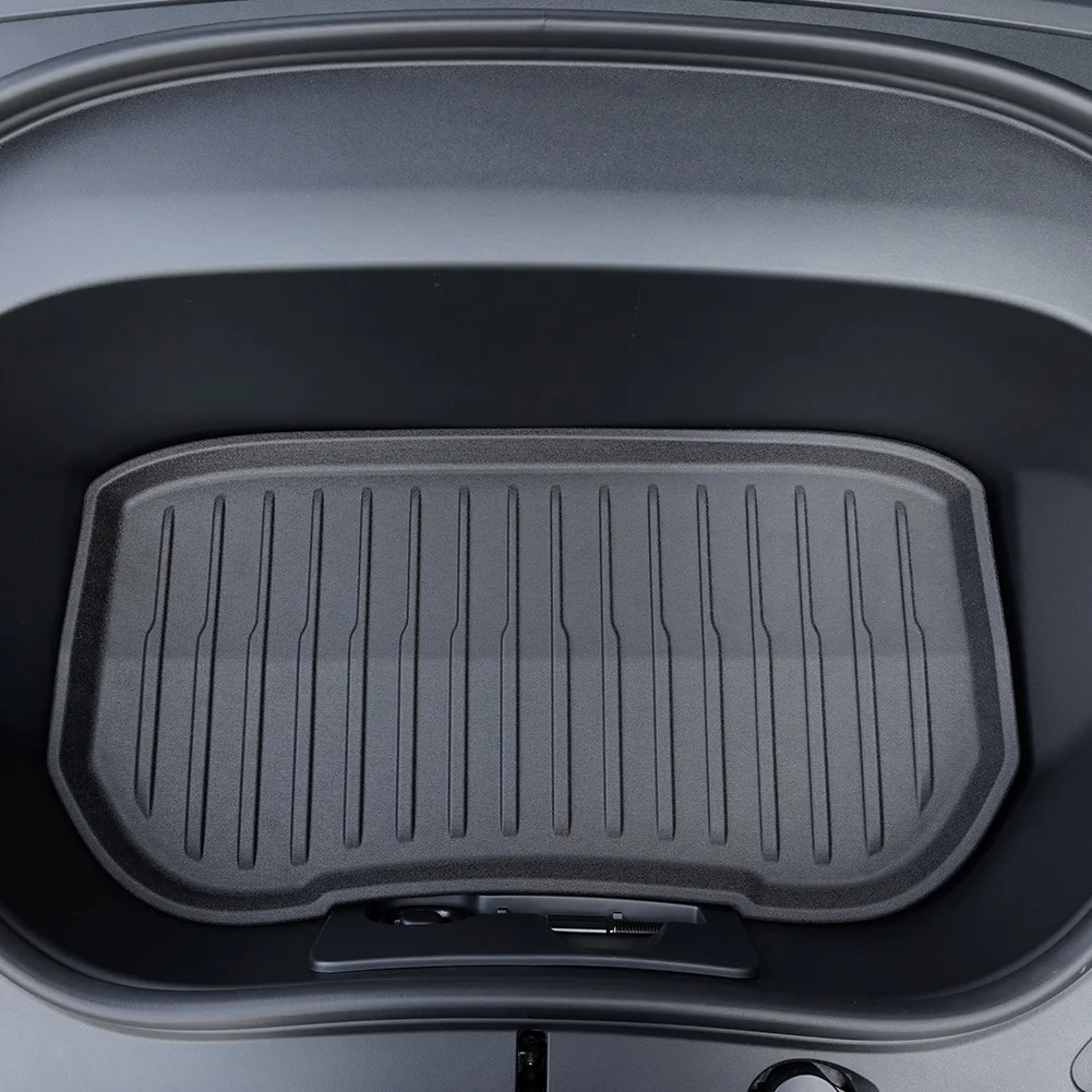 Car Front Rear Trunk Mats Full Protection Trunk Mats TPE Front Rear Storage Box Pad Trunk Tray Floor Mat for Tesla Model 3 2024