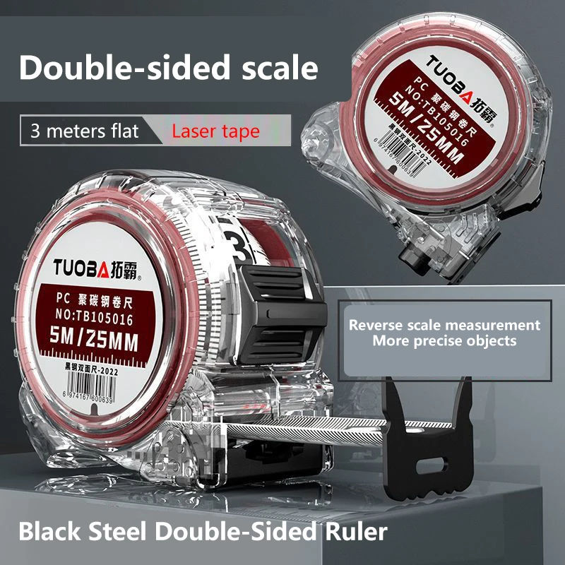 

Wear-resistant Steel Tape Measure Retractable High-Precision measuring tape LaserInkjet Code BoxRuler Measuring Tool Meter Ruler