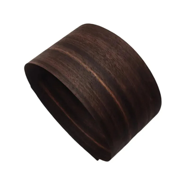 2pieces/pack Black Ebony Wood Veneer Sheet Natural Texture for Furniture Door Instrument Decor Panels L:85*11cm T:0.4-0.5mm