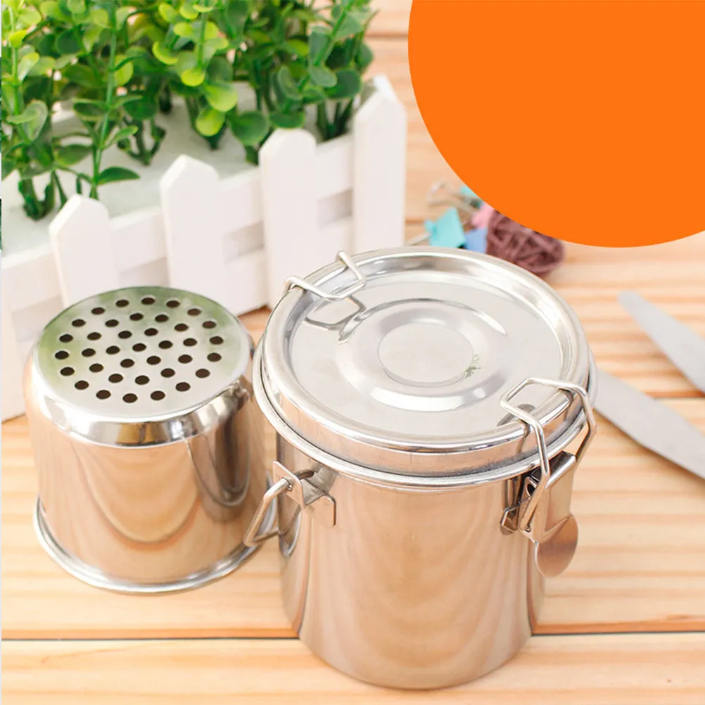 Stainless Steel Painting Brush Washing Bucket Portable Cover Suitable for Outdoor Travel Art Class Watercolor Washer view 6