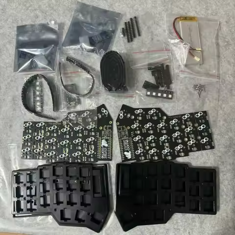 Custom Corne V3 Choc Low Profile Split Keyboard Material Bluetooth Wireless Github RGB Horn Split Mechanical Keyboard Kit Gamer