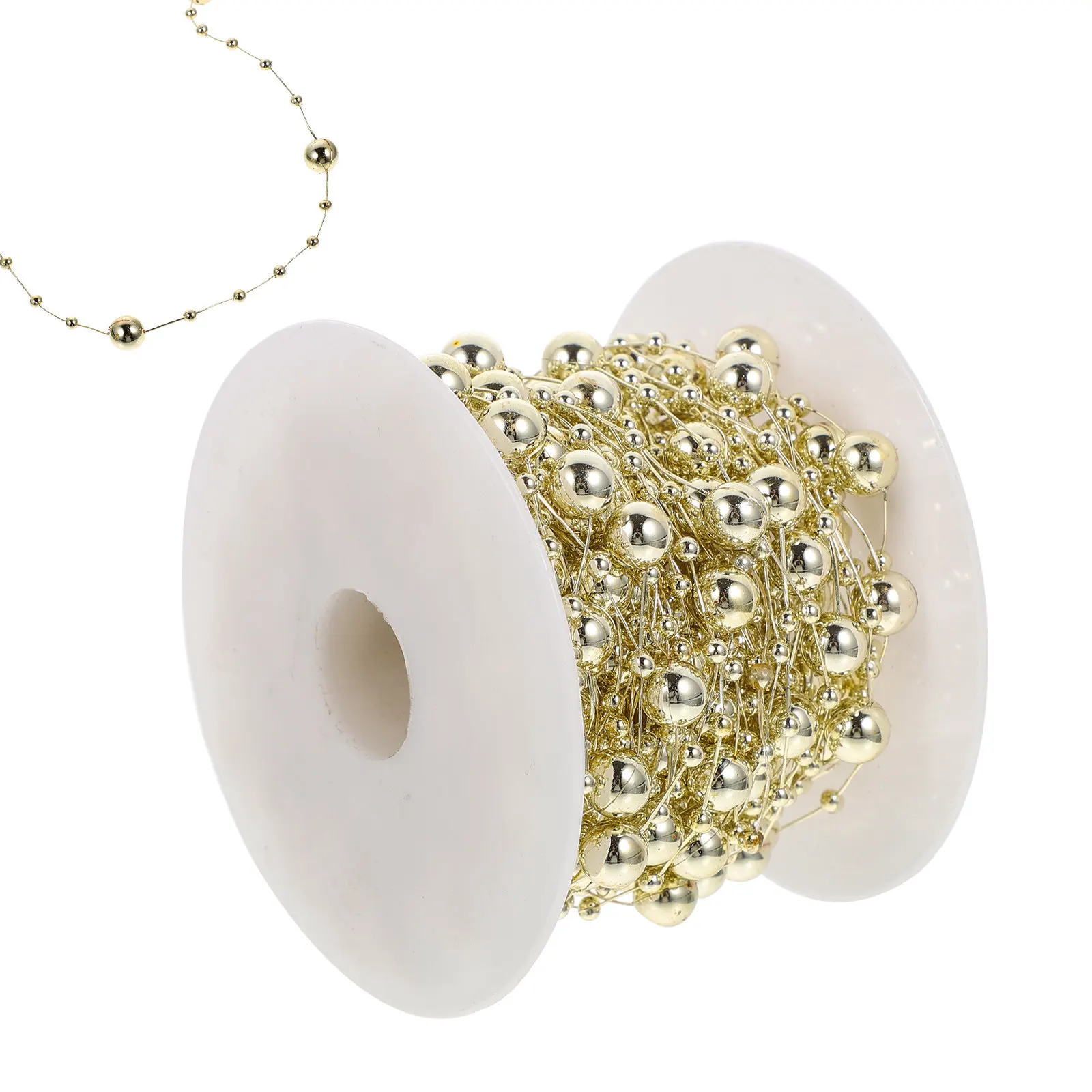 

1 Roll Beaded Chain Decor for DIY Crafts Jewelry Making Hairpin Clothing Accessory Bracelet Necklace Supply Beaded Chain