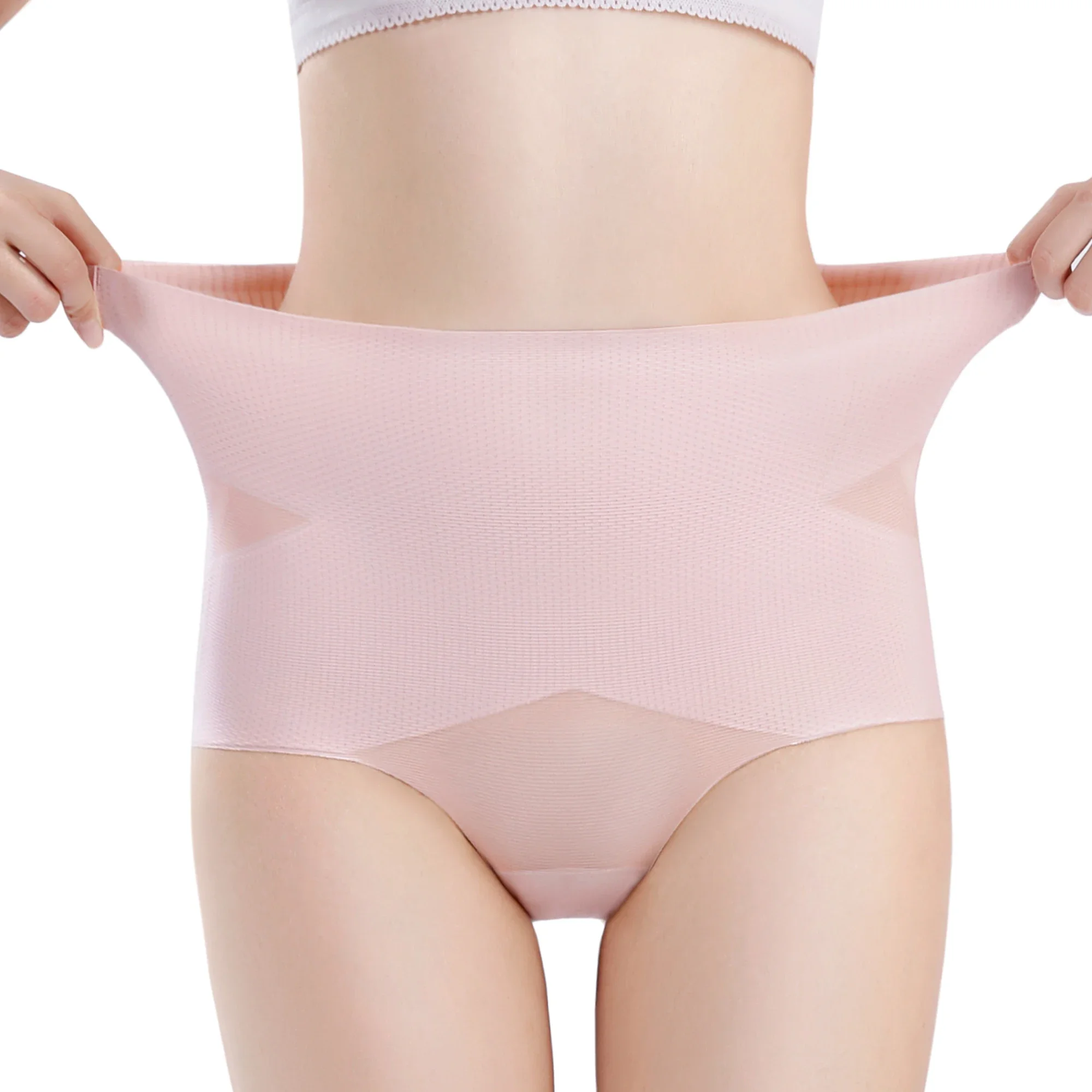 Gentle.Bear Yüksek Bel Iç Çamaşırı Kadın Buz Ipek Dikişsiz Külot 2024 Yeni Vücut Shapewear Elastik Nefes Yumuşak Bayan Külot