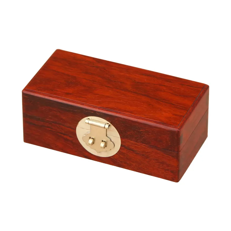 Jewelry Box, Small Leaf Rosewood Jewelry Box, Desktop Collectible Ornament, Solid Wood Collection Box