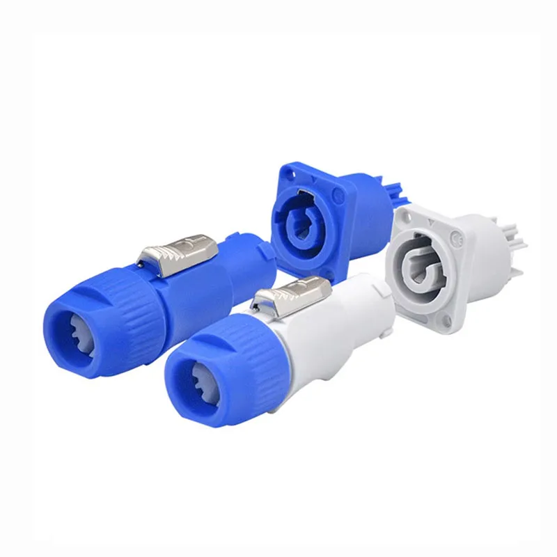 20A 3-Pin Aviation Plug - Professional 3P Power Powercon Connector for LED Display, Audio Amplifier, Stage Lighting