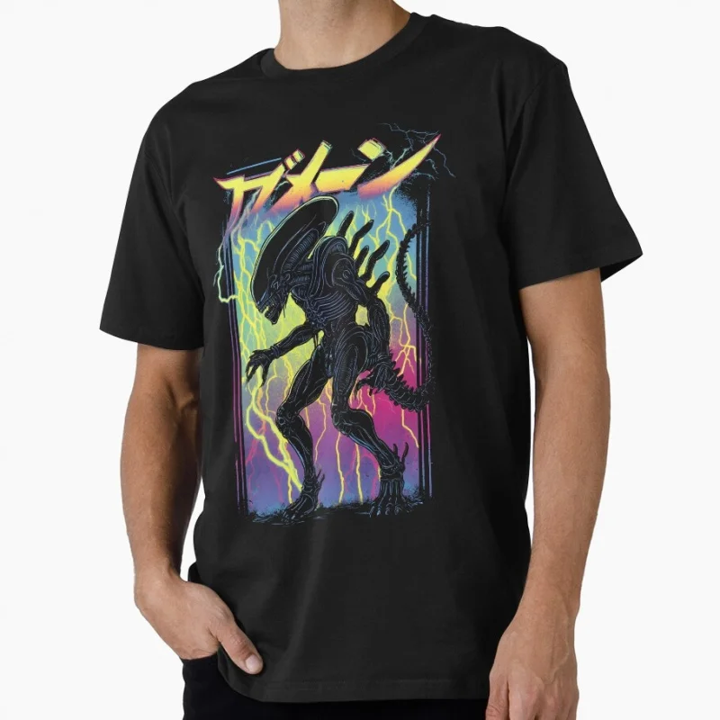 

Nightmare Xenomorph Horror Sci-Fi Gift T shirt Jungle Hunter Alien Warrior Short Sleeve Graphic Clothes All size Tops S-6XL