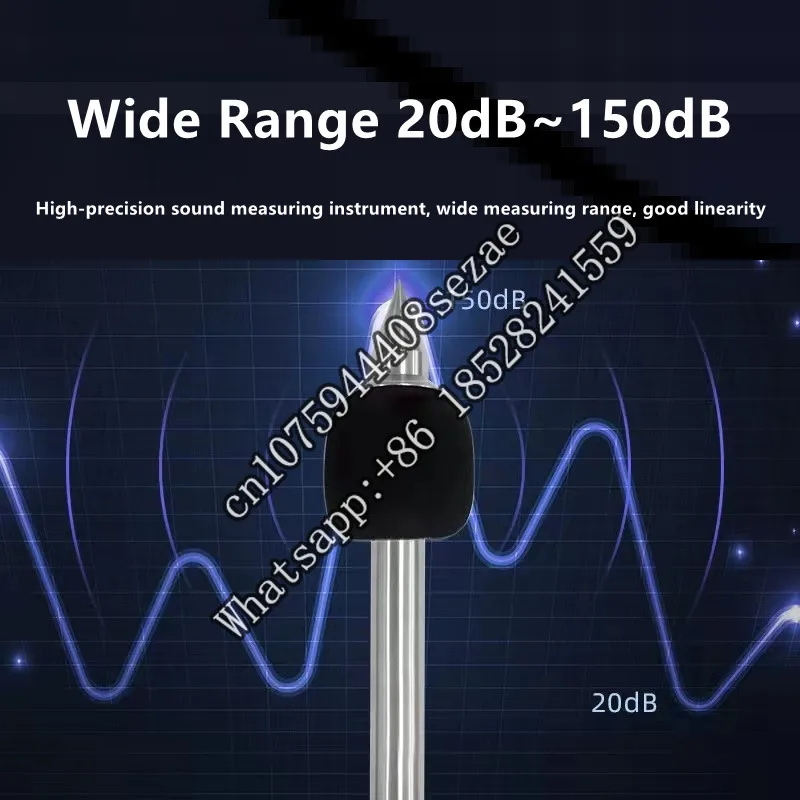 HONDETECH LONG ROD DIGITAL RS485 MODBUS TTL 4-20 MA 0-5V 0-10V STAINLESS STEEL MICROPHONE DECIBEL NOISE SENSOR