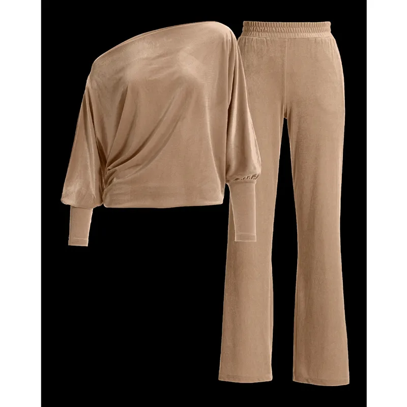 Korean Reviews Many Pajamas For Women Warm Winter Sleepwear Clothes Sexy Off Shoulder Gold Velvet Home Wear Nightwear Pijamas