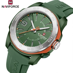 NAVIFORCE Simple Fashion Men Watches Quartz Luminous Display Sports Waterproof Silicone Strap Man Wristwatch Reloj Hombre NF7112