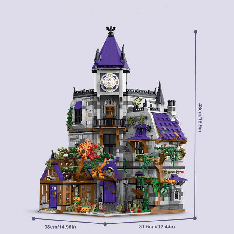 신비한 건물 하우스 빌딩 세트, 도시 아파트 매장 건축 모듈식 빌딩 블록 모델 키트, 선물 4190pcs