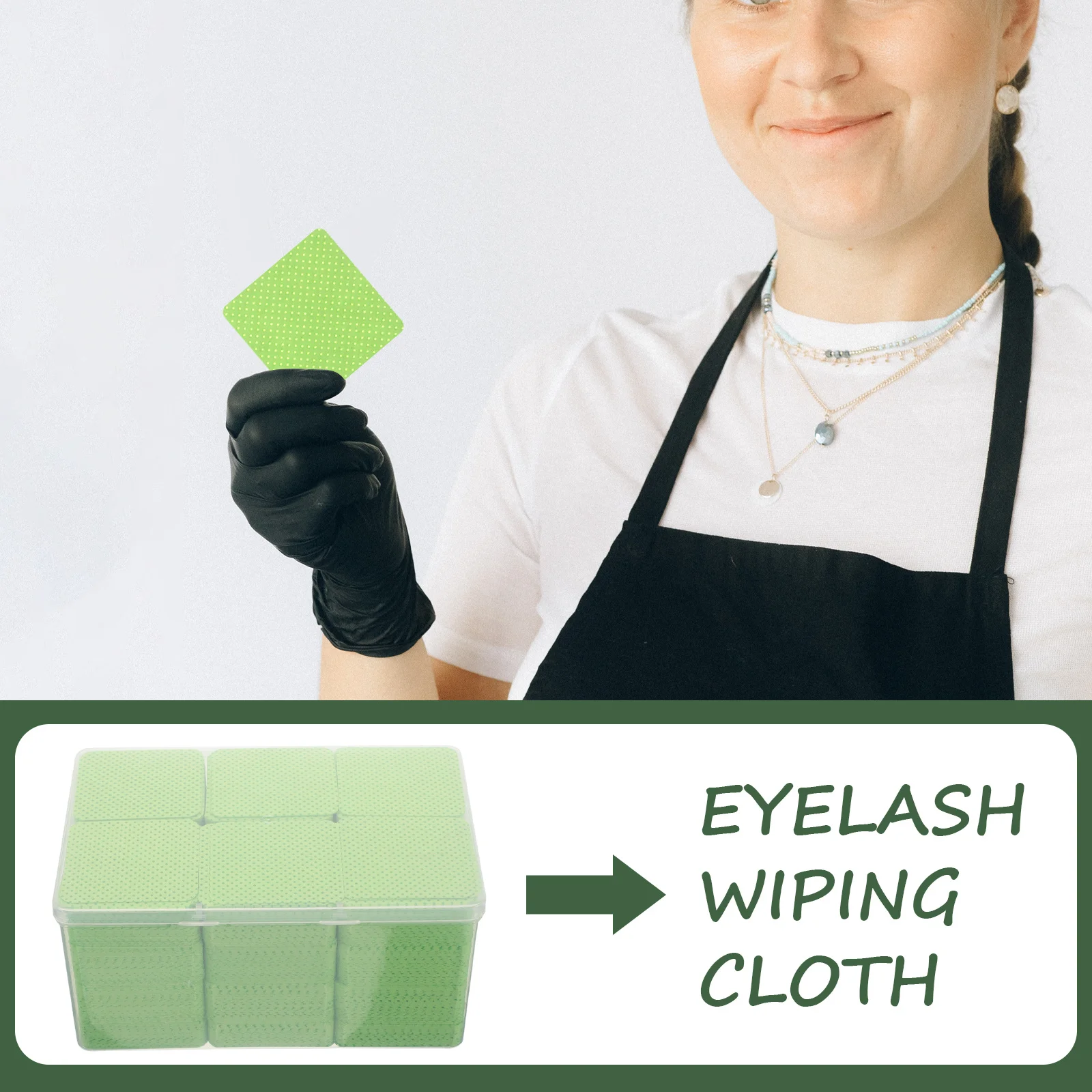 1080 個まつげクリーニングワイプ超吸収性糸くずの出ないコットンパッドマニキュアリムーバーツール家庭用美容ケア