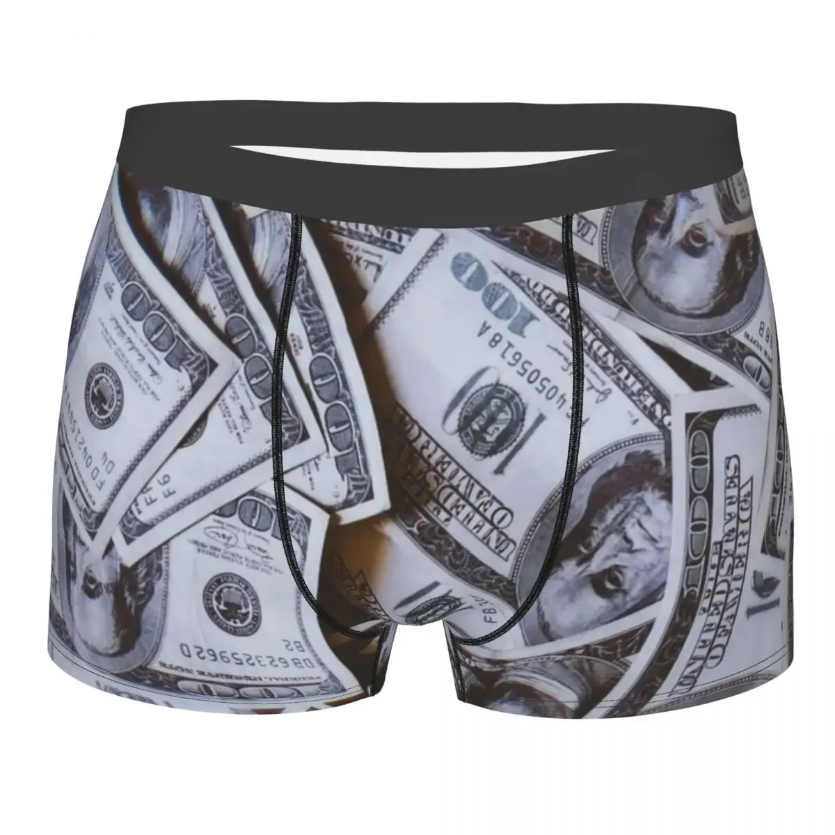 Dollar Underpants Breathbale Panties Male Underwear Print Shorts Boxer Briefs