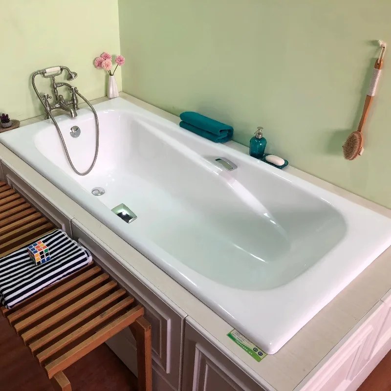 1.8 m China Bathtub extra Large Cast Iron Enamel Bathtubs