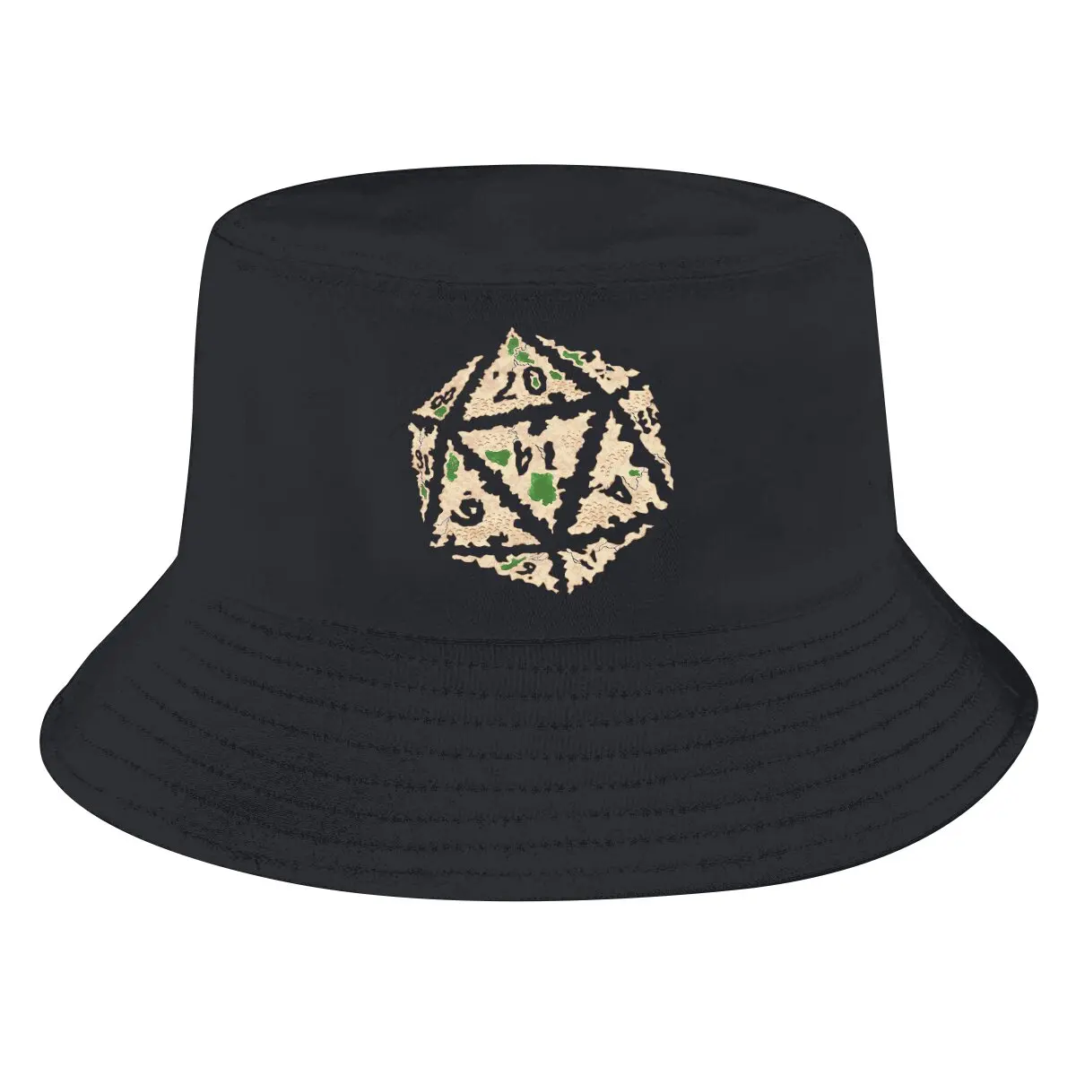 Here Be Dragons Unisex Bucket Hats DnD Game Hip Hop Fishing Sun Cap Fashion Style Designed