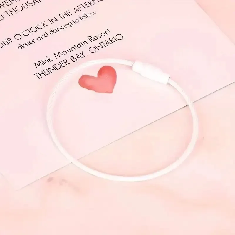 10 قطع من أسلاك الفولاذ المقاوم للصدأ الملونة، مشبك سلسلة مفاتيح متين وسهل التركيب، مثالي للسفر والاستخدام اليومي #4