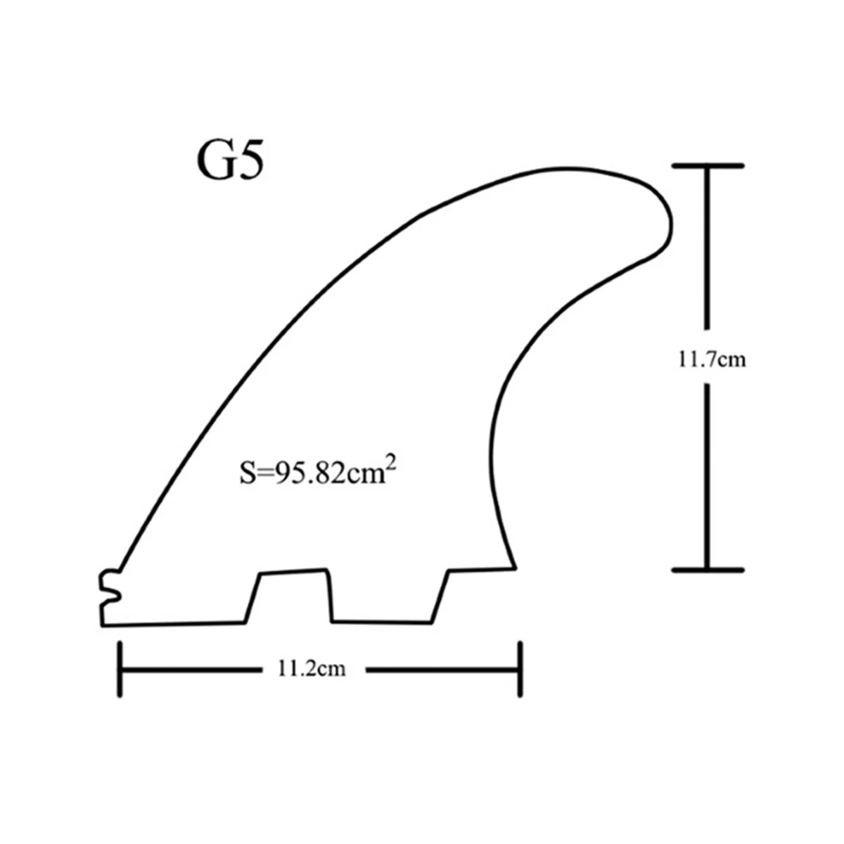 G5 Surf Fins Base de planche de surf bleu, gouvernail en accent d'abeille, accessoire de planche de surf FCS2, 3 pièces