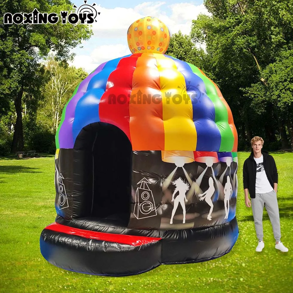 Maison gonflable de rebond de dôme de Disco de PVC de 10FT avec le château sautant de danse de musique de ventilateur pour le Festival d'événement de mariage de partie