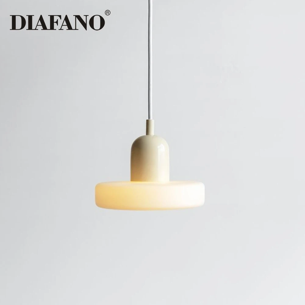 

Nordic Glass Bauhaus Hanging Lamp Dining Room Living Room Bedroom Bar Retro Coffee Shop Decoration LED Pendant Lighting Fixtures