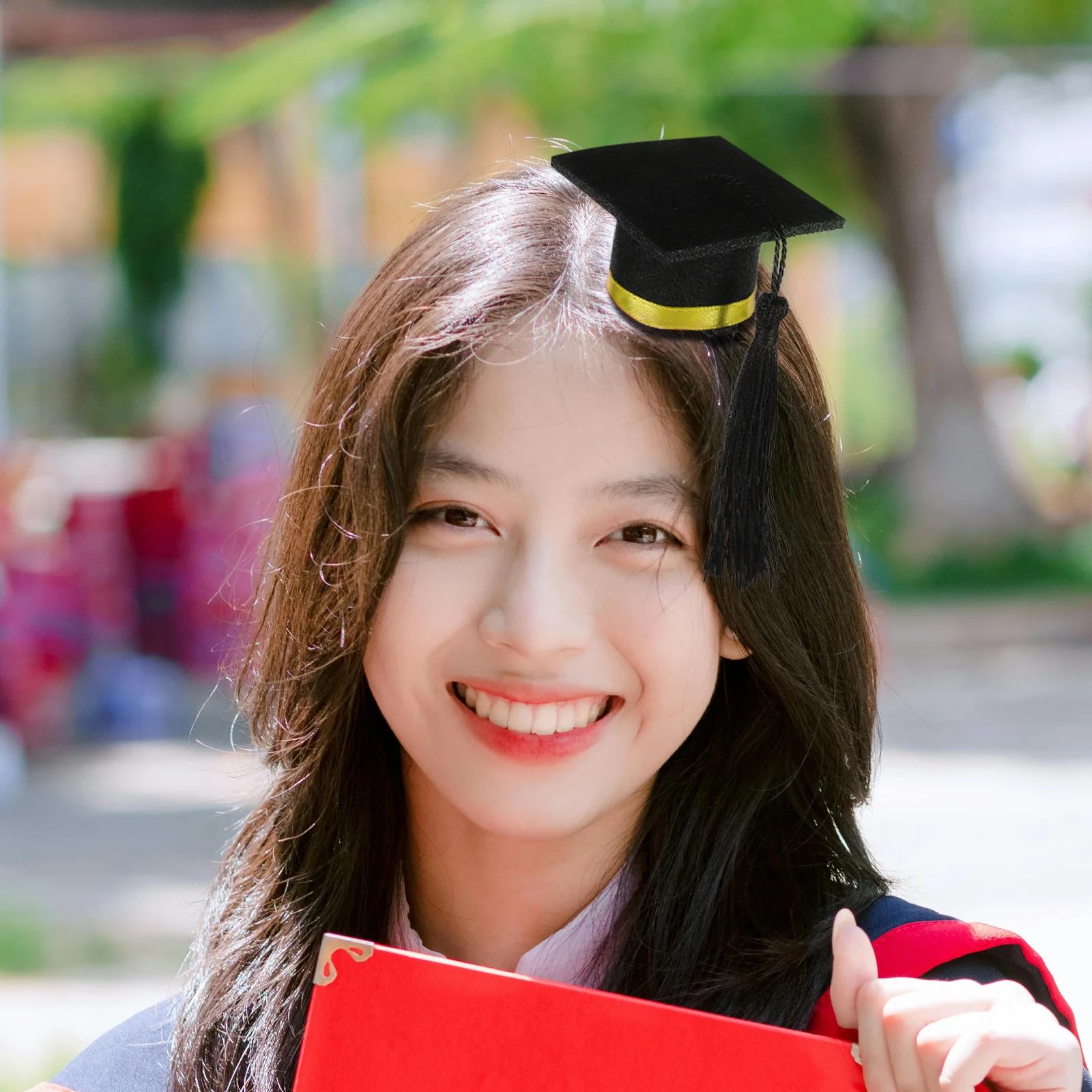 

Mini Doctoral Cap Graduation Hat Hair Clip Small Cute Hair Accessory for Casual Formal Events Accessories for Women