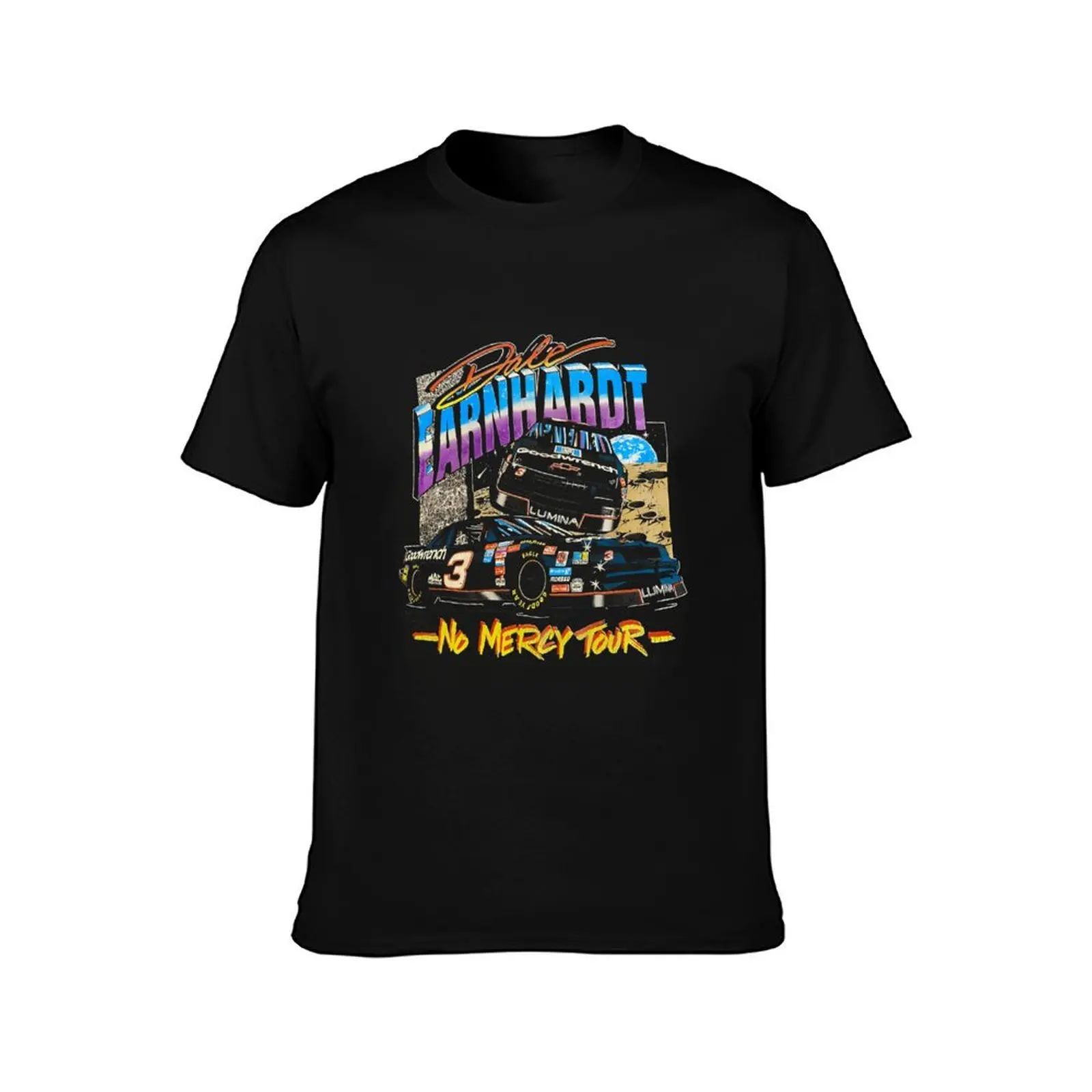 Dale Earnhardt No Mercy Tour Vintage T-Shirt All Match Print Short Sleeve Top T-Shirt