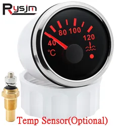 High Quality 52 mm 40~120 Celsius Boat Car Digital Water Temperature Gauge Auto Car Water Temp Meter Gauge 12V/24V