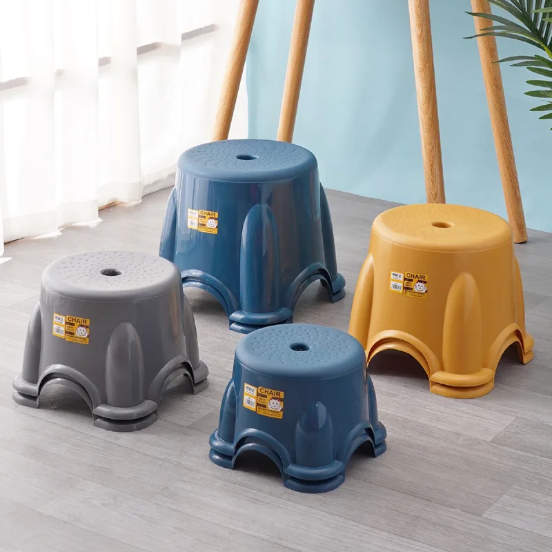 shoe changing stools, thickened plastic stools, stackable storage for children's stools, baby bathroom