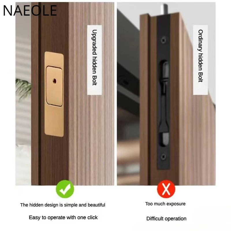 Magnetic Automatic Latch Invisible Wooden Door Concealed Door Concealed Latch Double Door Sub Door Open with One Button